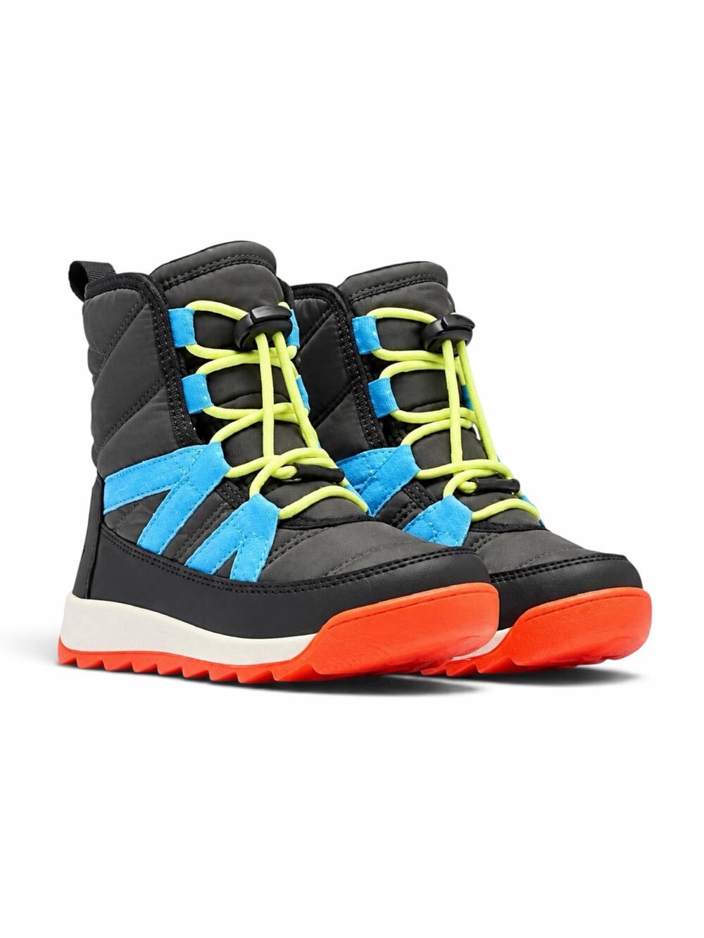 NEW SOREL Whitney II Plus Lace WP Waterproof Snow Boots Black Size 7 youth